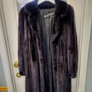 Luxury Black Diamond Mink Fur Coat